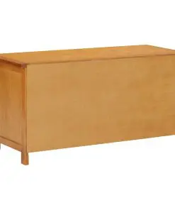 vidaXL Shoe Rack 90x37x45 cm Solid Oak Wood