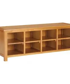 vidaXL Shoe Rack 120x37x45 cm Solid Oak Wood