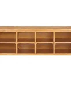 vidaXL Shoe Rack 120x37x45 cm Solid Oak Wood