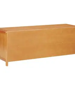 vidaXL Shoe Rack 120x37x45 cm Solid Oak Wood