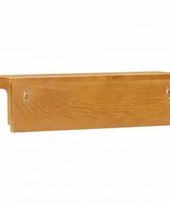 vidaXL Coat Rack 60x16x16 cm Solid Oak Wood