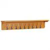 vidaXL Coat Rack 90x16x16 cm Solid Oak Wood