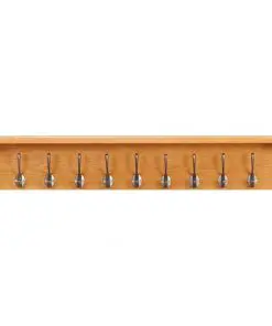 vidaXL Coat Rack 90x16x16 cm Solid Oak Wood