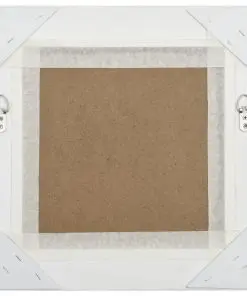 vidaXL Wall Mirror Baroque Style 40×40 cm White