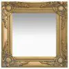 vidaXL Wall Mirror Baroque Style 40×40 cm Gold