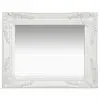 vidaXL Wall Mirror Baroque Style 50×40 cm White