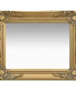 vidaXL Wall Mirror Baroque Style 50×40 cm Gold