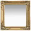 vidaXL Wall Mirror Baroque Style 50×50 cm Gold