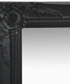 vidaXL Wall Mirror Baroque Style 50×50 cm Black