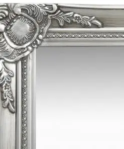 vidaXL Wall Mirror Baroque Style 50×60 cm Silver