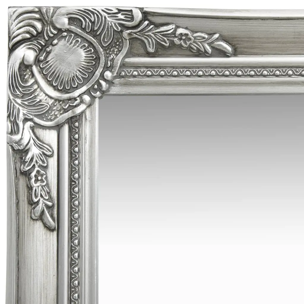 vidaXL Wall Mirror Baroque Style 50×60 cm Silver