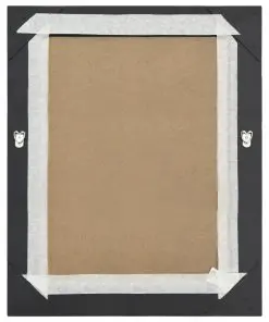 vidaXL Wall Mirror Baroque Style 50×60 cm Black