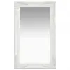 vidaXL Wall Mirror Baroque Style 50×80 cm White