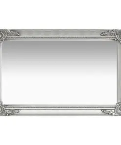 vidaXL Wall Mirror Baroque Style 50×80 cm Silver