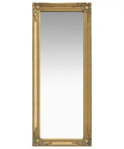 vidaXL Wall Mirror Baroque Style 50×120 cm Gold
