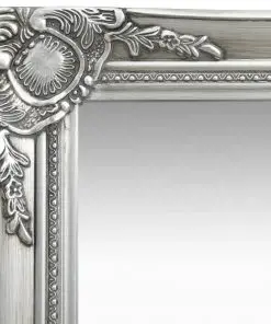 vidaXL Wall Mirror Baroque Style 50×120 cm Silver