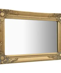 vidaXL Wall Mirror Baroque Style 60×40 cm Gold