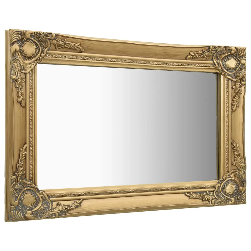vidaXL Wall Mirror Baroque Style 60×40 cm Gold
