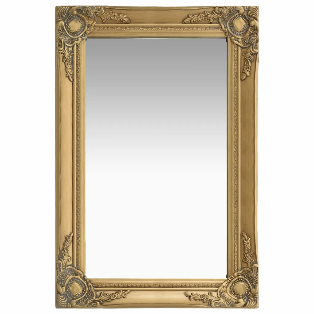 vidaXL Wall Mirror Baroque Style 60×40 cm Gold