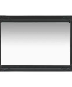 vidaXL Wall Mirror Baroque Style 60×40 cm Black
