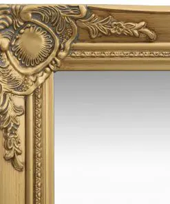 vidaXL Wall Mirror Baroque Style 60×60 cm Gold