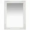 vidaXL Wall Mirror Baroque Style 60×80 cm White