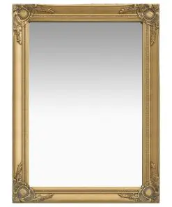 vidaXL Wall Mirror Baroque Style 60×80 cm Gold