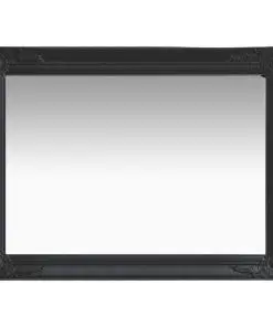 vidaXL Wall Mirror Baroque Style 60×80 cm Black