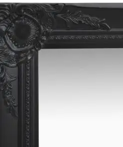 vidaXL Wall Mirror Baroque Style 60×80 cm Black
