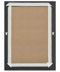 vidaXL Wall Mirror Baroque Style 60×80 cm Black