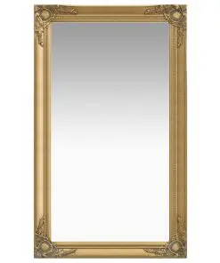 vidaXL Wall Mirror Baroque Style 60×100 cm Gold