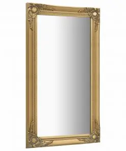vidaXL Wall Mirror Baroque Style 60×100 cm Gold