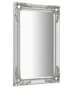 vidaXL Wall Mirror Baroque Style 60×100 cm Silver