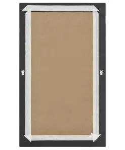 vidaXL Wall Mirror Baroque Style 60×100 cm Black