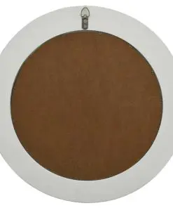 vidaXL Wall Mirror Baroque Style 50 cm White