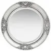 vidaXL Wall Mirror Baroque Style 50 cm Silver
