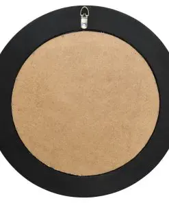 vidaXL Wall Mirror Baroque Style 50 cm Black