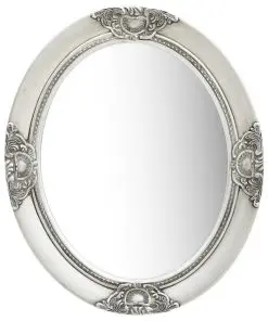 vidaXL Wall Mirror Baroque Style 50×60 cm Silver