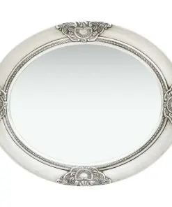 vidaXL Wall Mirror Baroque Style 50×60 cm Silver