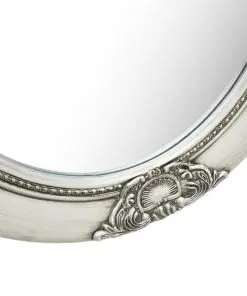 vidaXL Wall Mirror Baroque Style 50×60 cm Silver