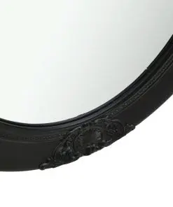 vidaXL Wall Mirror Baroque Style 50×60 cm Black