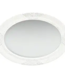 vidaXL Wall Mirror Baroque Style 50×70 cm White