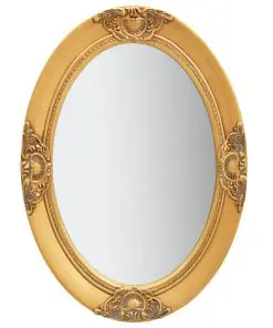 vidaXL Wall Mirror Baroque Style 50×70 cm Gold