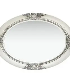 vidaXL Wall Mirror Baroque Style 50×70 cm Silver