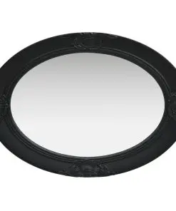 vidaXL Wall Mirror Baroque Style 50×70 cm Black