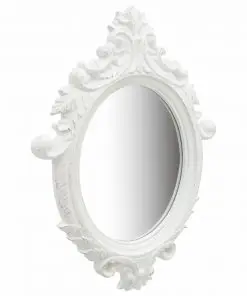 vidaXL Wall Mirror Castle Style 56×76 cm White
