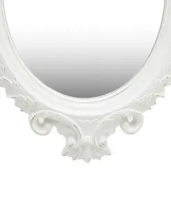 vidaXL Wall Mirror Castle Style 56×76 cm White