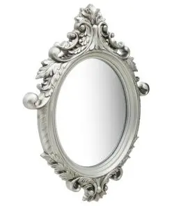 vidaXL Wall Mirror Castle Style 56×76 cm Silver