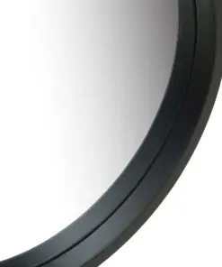 vidaXL Wall Mirror with Strap 40 cm Black