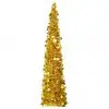 vidaXL Pop-up Artificial Christmas Tree Gold 150 cm PET
